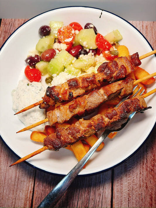 Pork Souvlakia